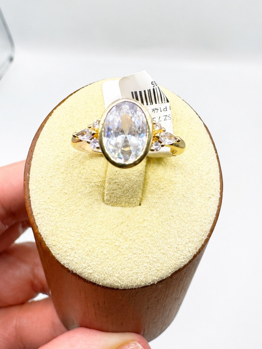 2ct Bezel Oval Ring - Picture 8 of 11
